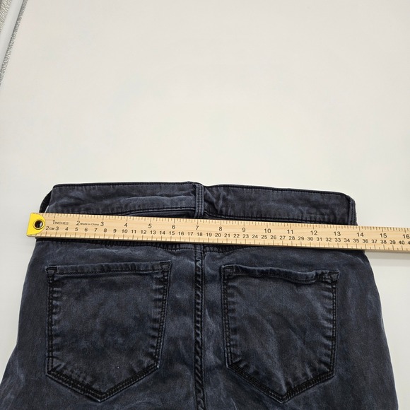 Old Navy Rockstar Super Skinny Mid Rise Cargo Jeans Black Wash Size 4 - Picture 5 of 7